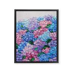 Moonlit Hydrangeas Framed Canvas Print Gallery Image 6