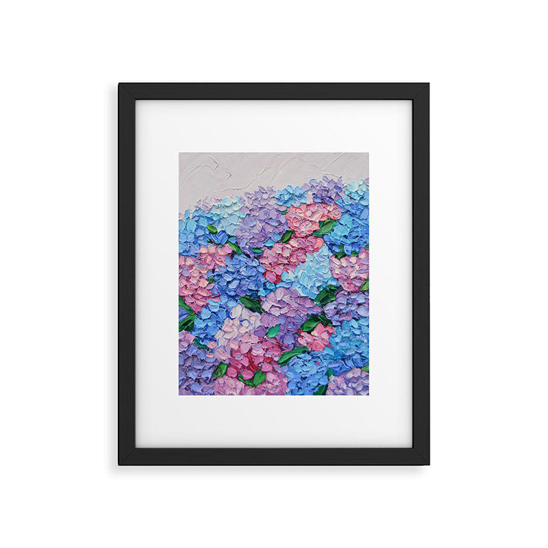 Moonlit Hydrangeas Framed Art Print Gallery Image 5