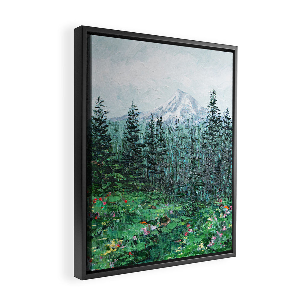 Mount Hood Framed Canvas Print Gallery Image 2