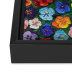 Pansy Gardn Framed Canvas Print Gallery Image 3
