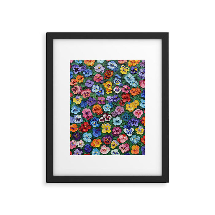 Pansy Gardn Framed Art Print Gallery Image 1