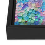 Pastel Petals Framed Canvas Print Gallery Image 3
