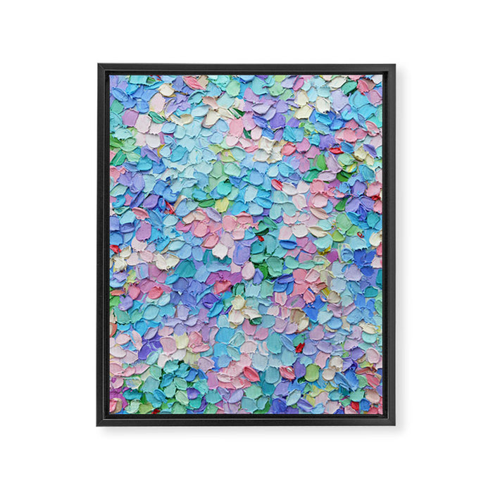 Pastel Petals Framed Canvas Print Gallery Image 1