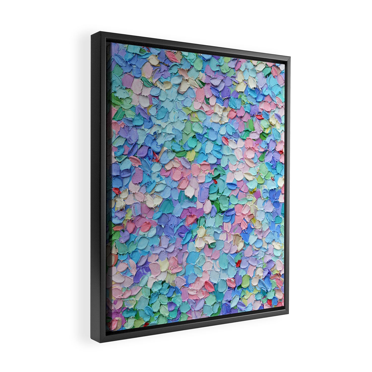 Pastel Petals Framed Canvas Print Gallery Image 2
