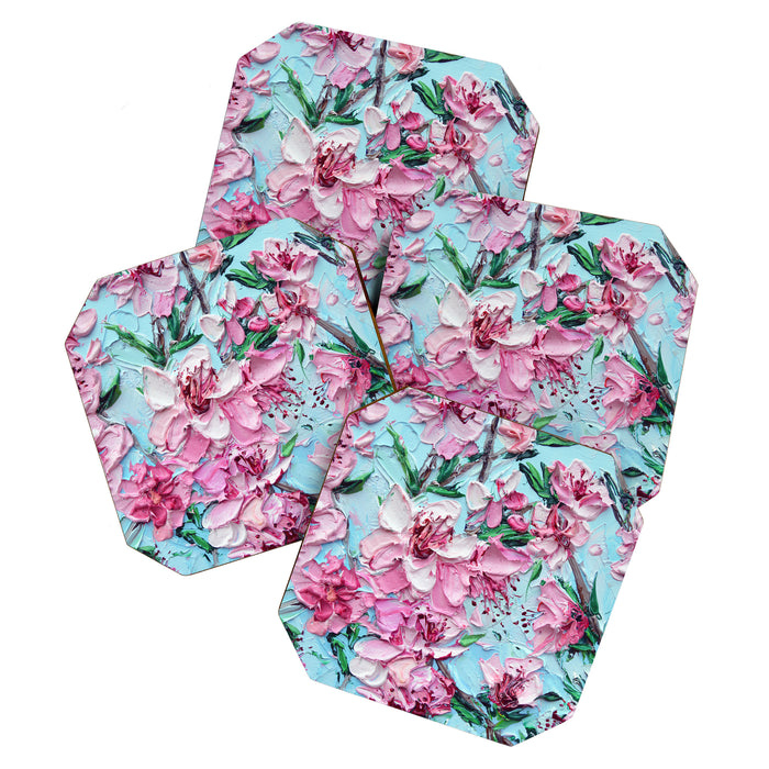 Peach Blossoms Coaster Gallery Image 1