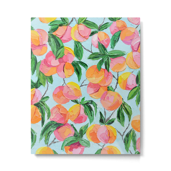 Peach Garden Metal Print Gallery Image 1