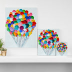 Polka Daub Balloons Canvas Print Gallery Image 3