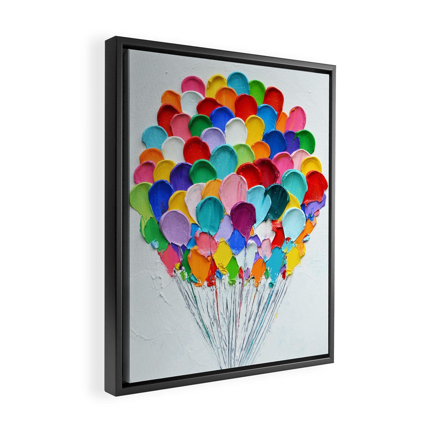 Polka Daub Balloons Framed Canvas Print Gallery Image 2