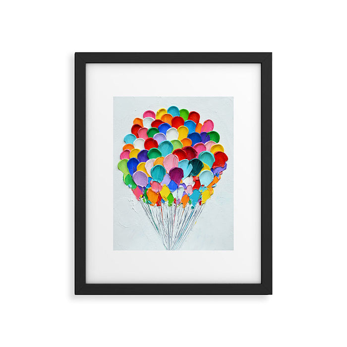 Polka Daub Balloons Framed Art Print Gallery Image 1