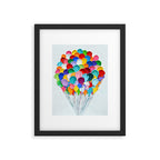 Polka Daub Balloons Framed Art Print Gallery Image 5