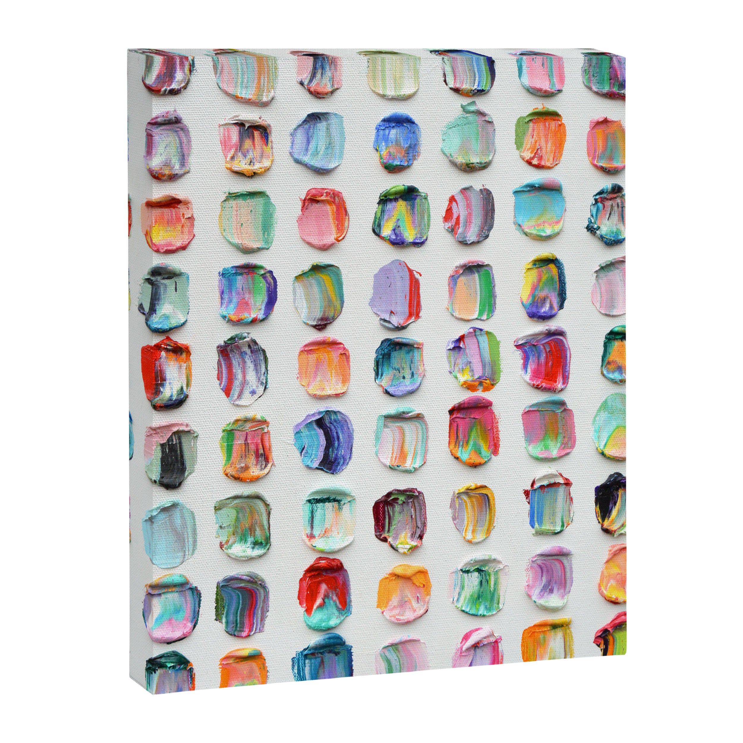 Polka Daub Striations 3 Canvas Print Gallery Image 6