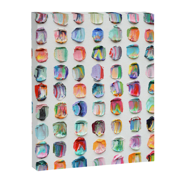 Polka Daub Striations 3 Canvas Print Gallery Image 1