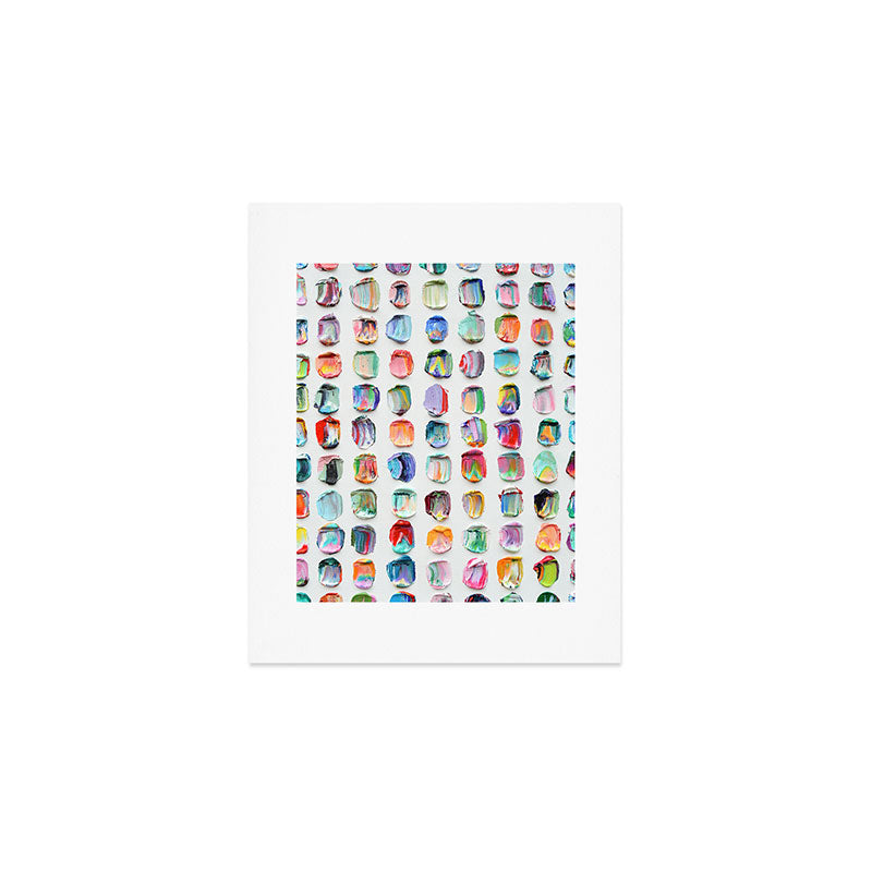 Polka Daub Striations 3 Art Print Gallery Image 1