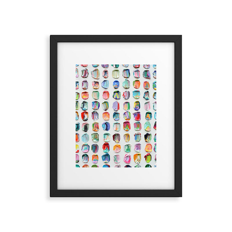 Polka Daub Striations 3 Framed Art Print Gallery Image 5