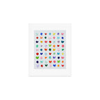 Polka Daubs and Hearts Art Print Gallery Image 1