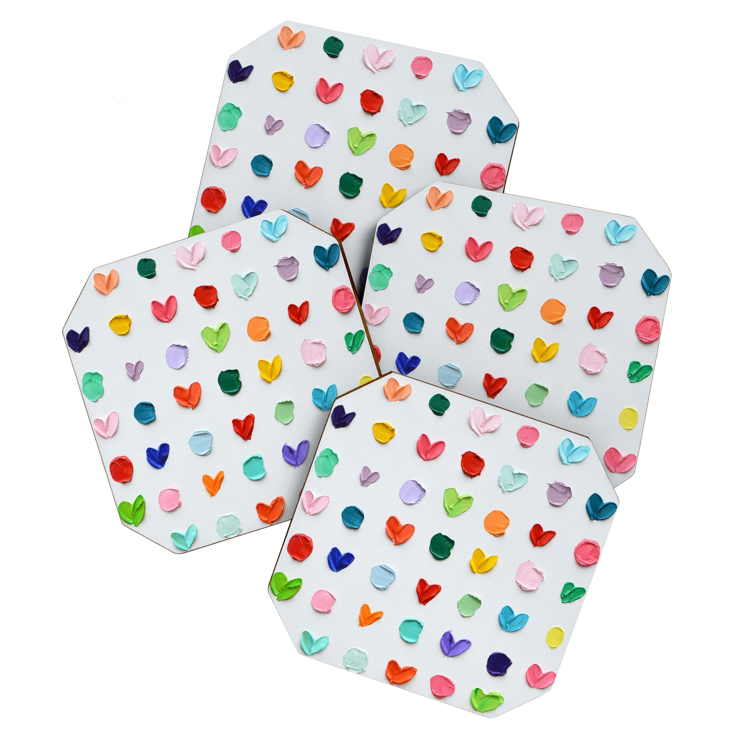 Polka Daubs and Hearts Coaster Gallery Image 1