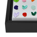 Polka Daubs and Hearts Framed Canvas Print Gallery Image 3