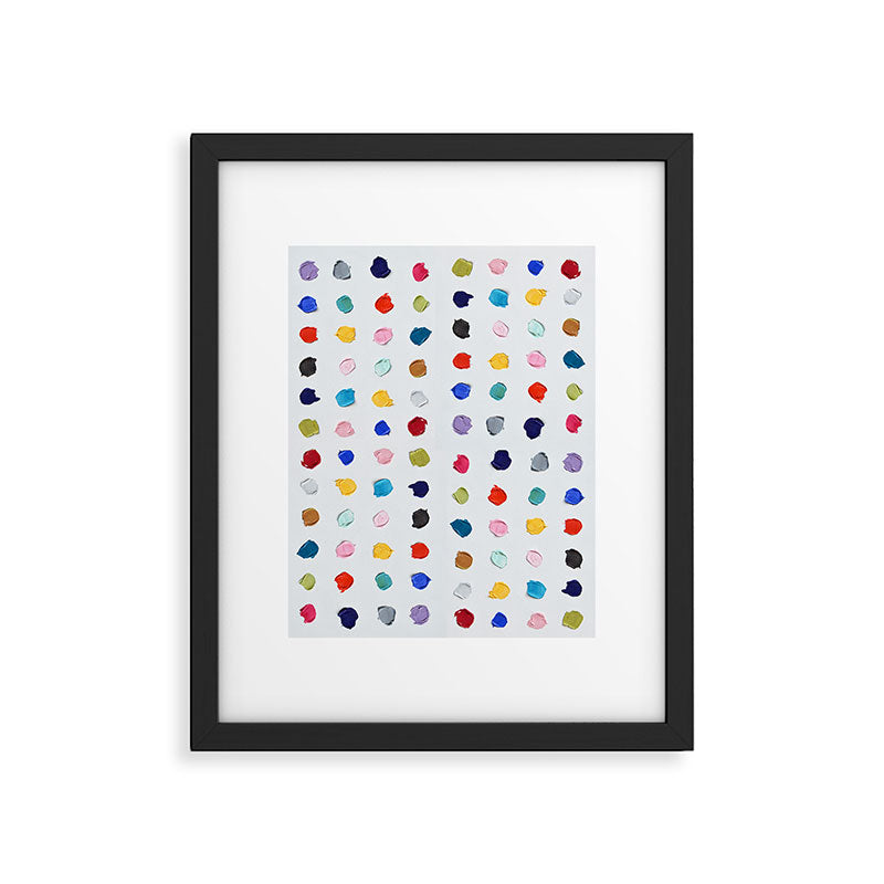 Polka Daubs Framed Art Print Gallery Image 4