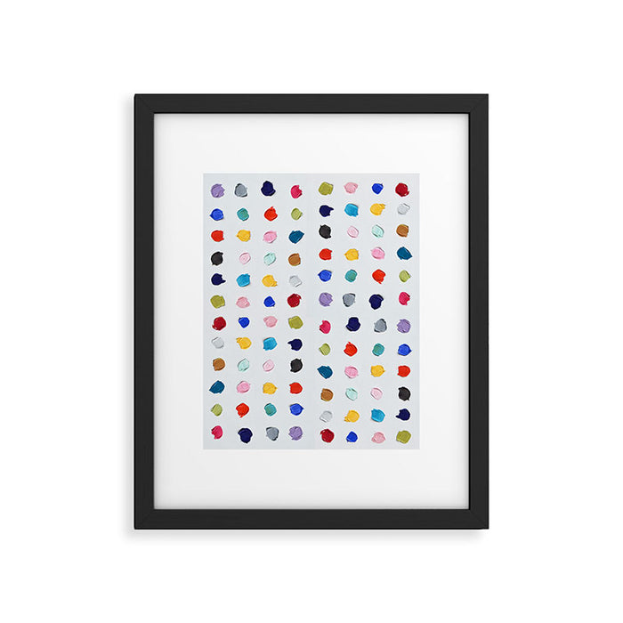 Polka Daubs Framed Art Print Gallery Image 1