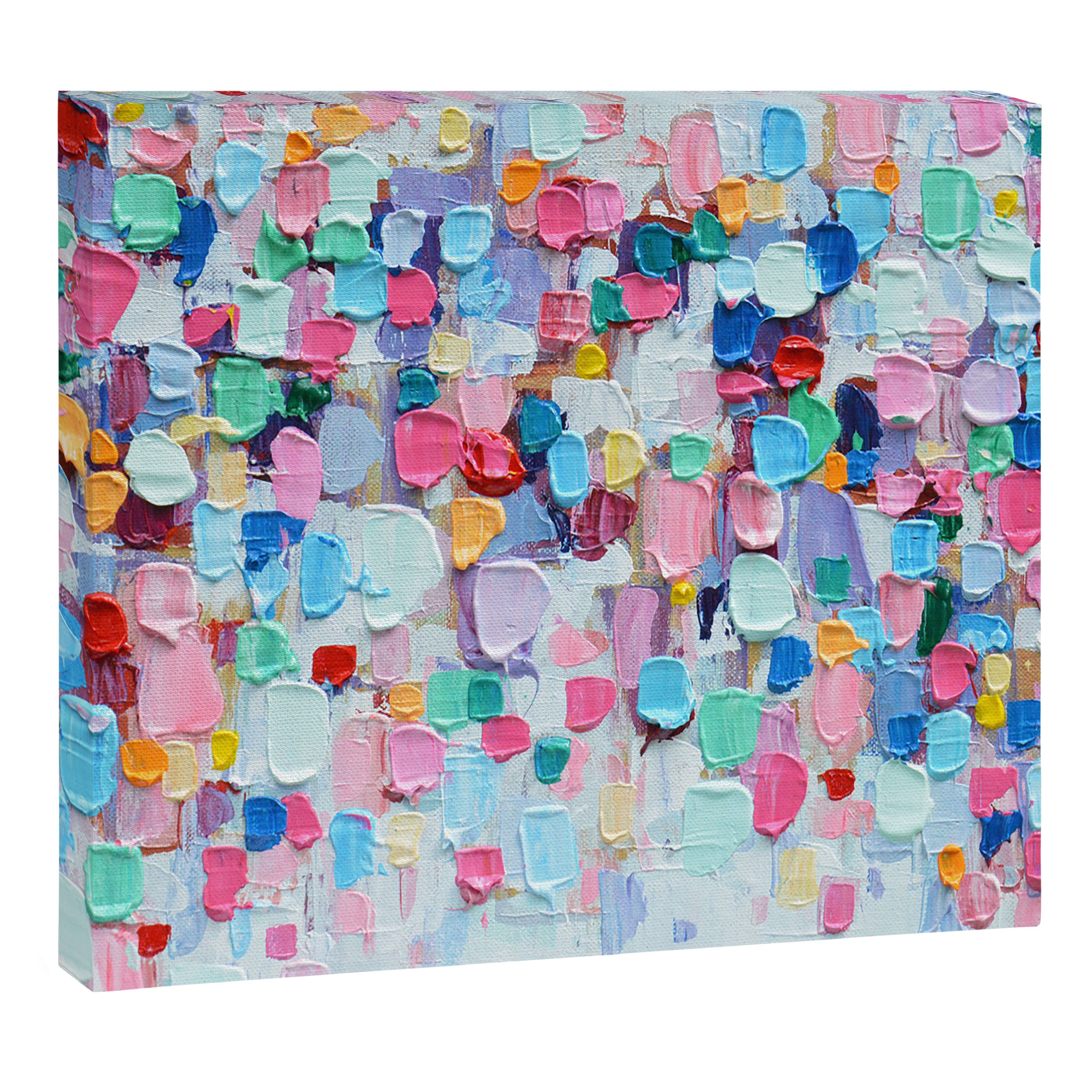 Rainbow Confetti Canvas Print Gallery Image 3