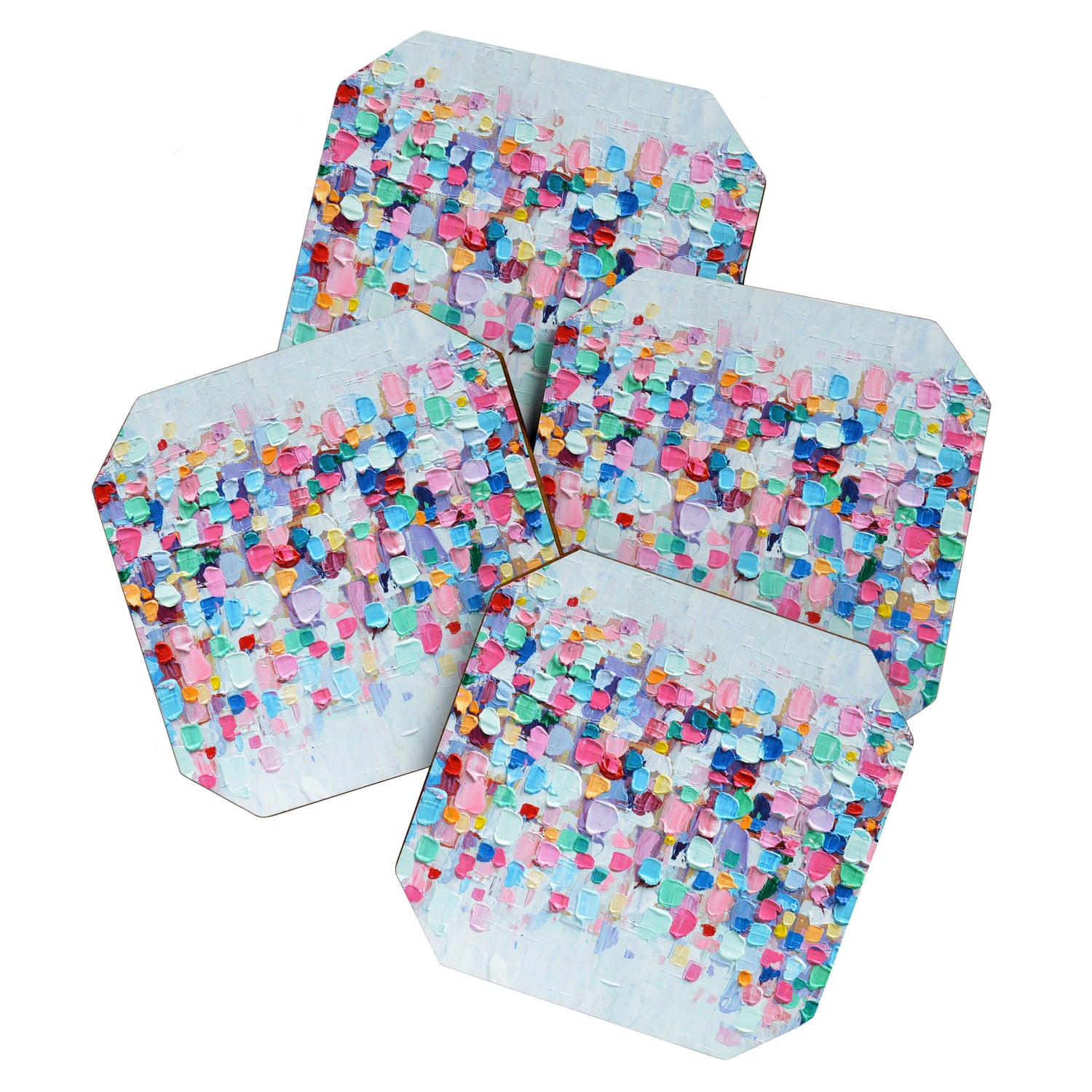 Rainbow Confetti Coaster Gallery Image 1