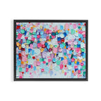 Rainbow Confetti Framed Canvas Print Gallery Image 3