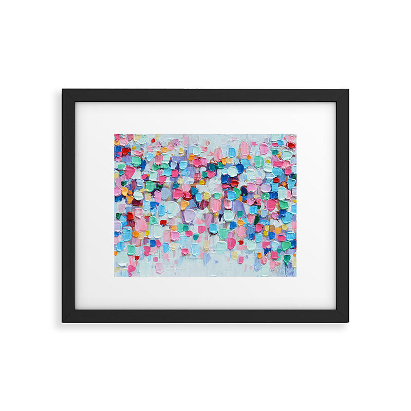 Rainbow Confetti Framed Art Print Gallery Image 6