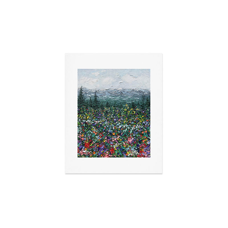Ridgeline Wildflowers Art Print Gallery Image 1