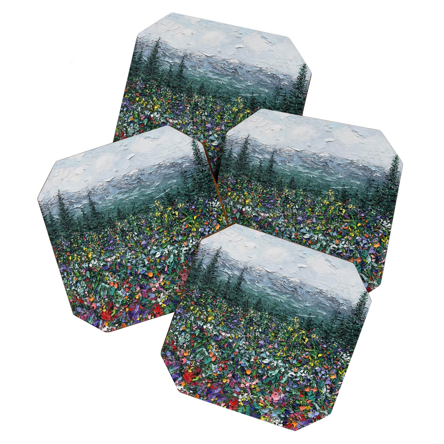 Ridgeline Wildflowers Coaster Gallery Image 1