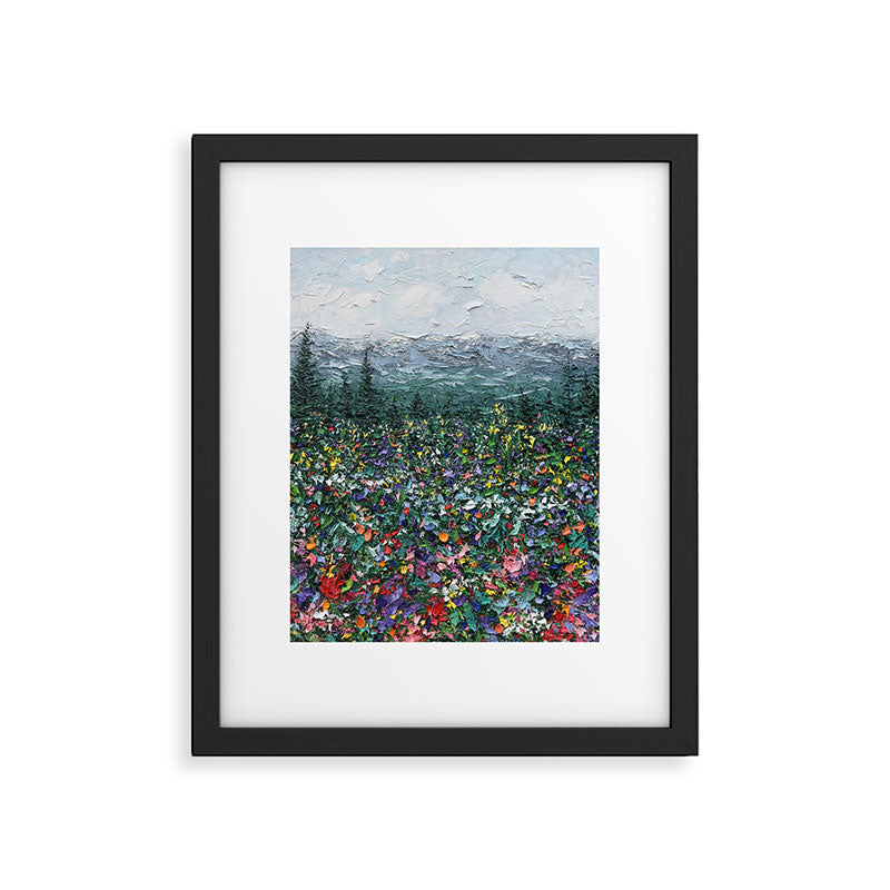 Ridgeline Wildflowers Framed Art Print Gallery Image 6