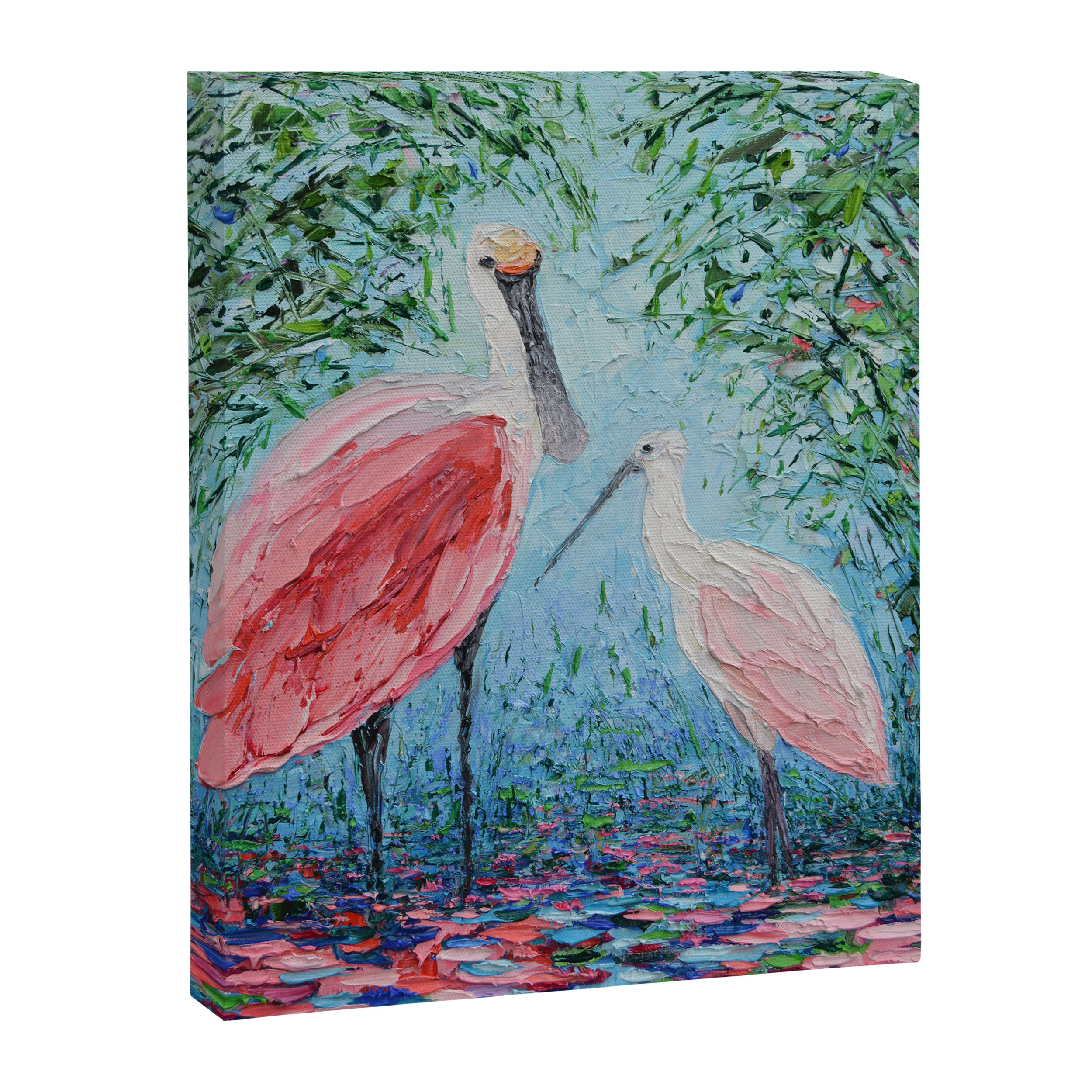 Spoonbill Soiree  Canvas Print Gallery Image 6