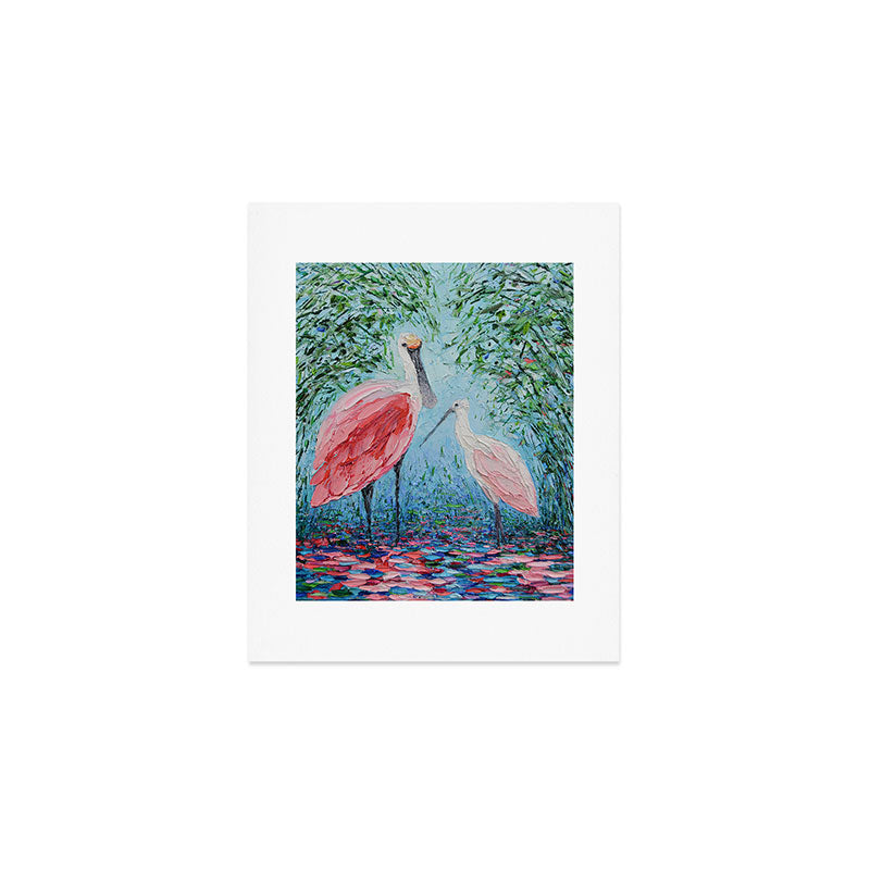 Spoonbill Soiree  Art Print Gallery Image 1