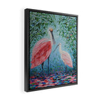 Spoonbill Soiree  Framed Canvas Print Gallery Image 2