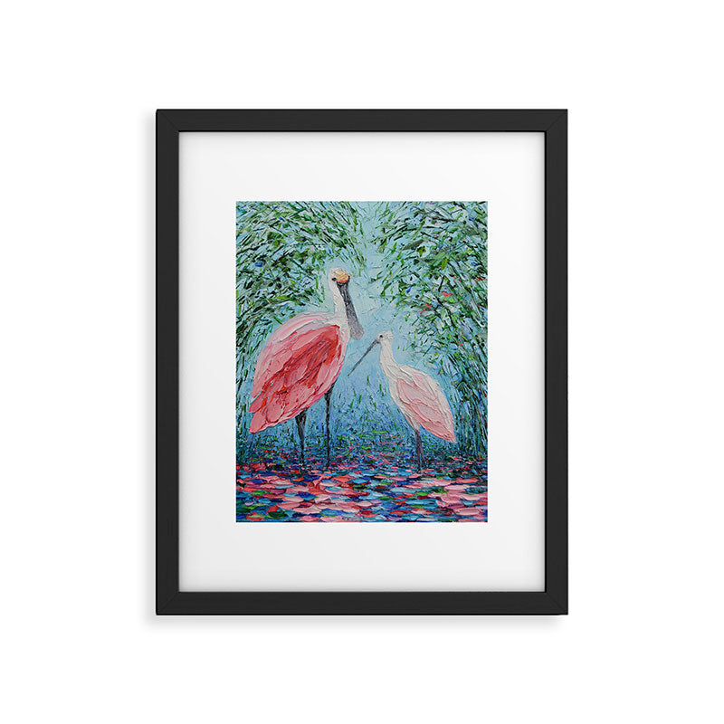 Spoonbill Soiree  Framed Art Print Gallery Image 4