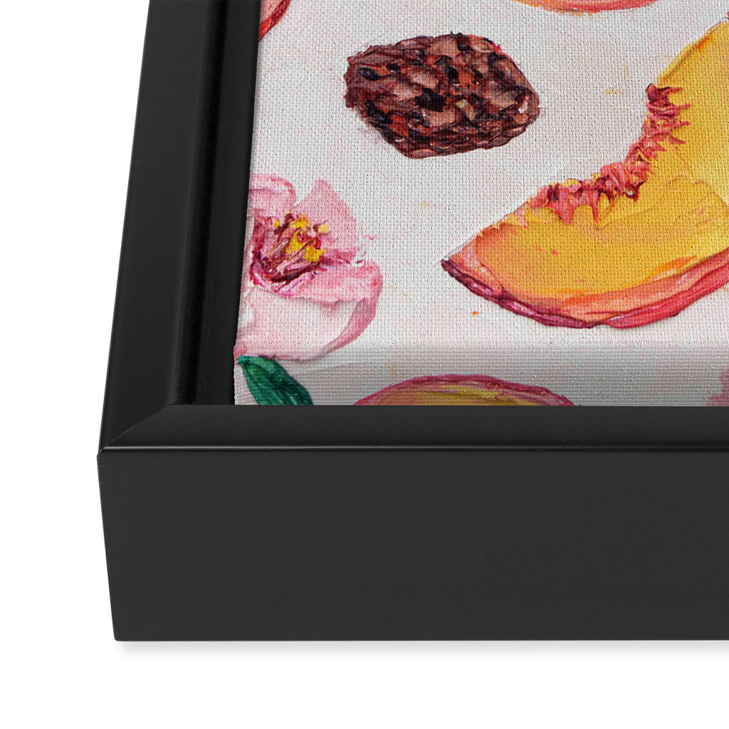 Sweet Peach Party Framed Canvas Print Gallery Image 3