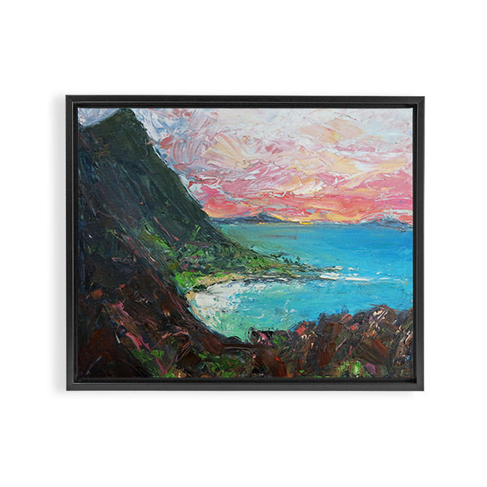 The Pitons, St. Lucia Framed Canvas Print Gallery Image 1