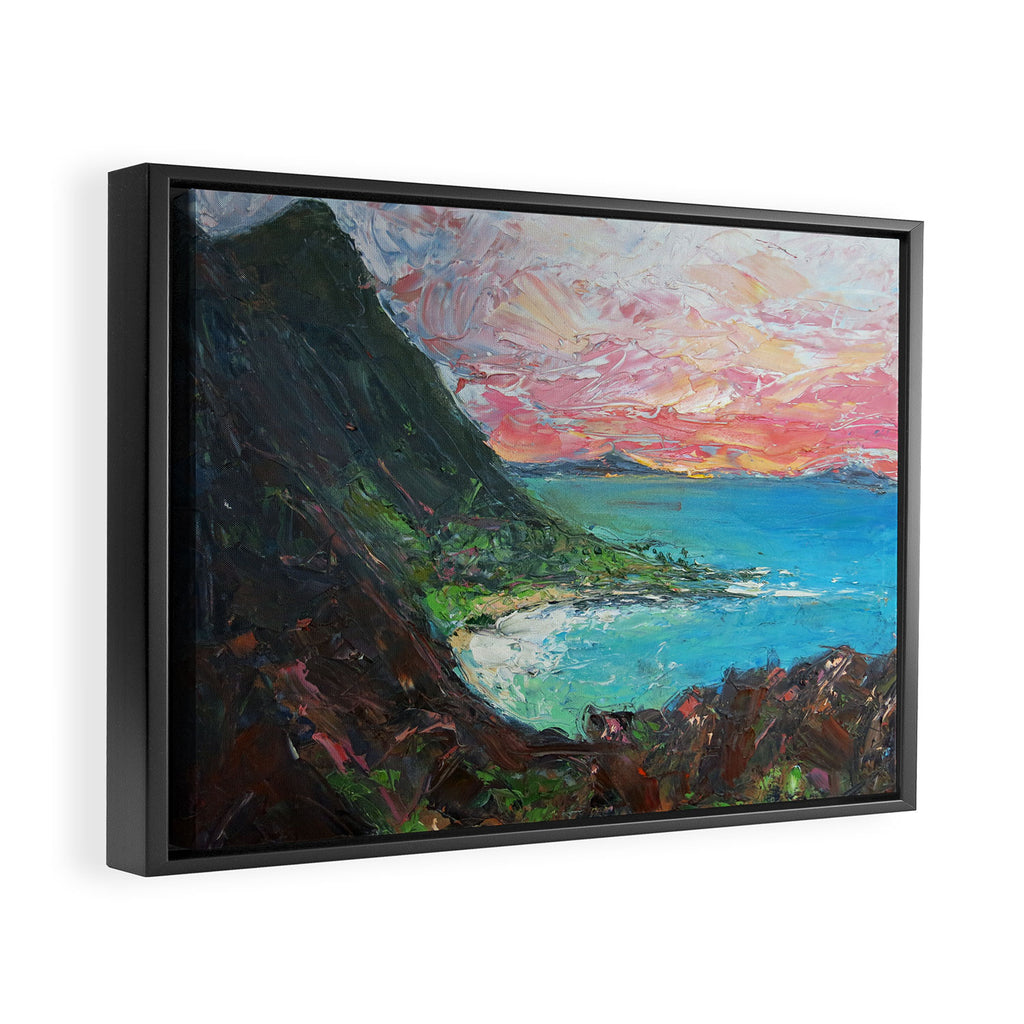 The Pitons, St. Lucia Framed Canvas Print Gallery Image 2