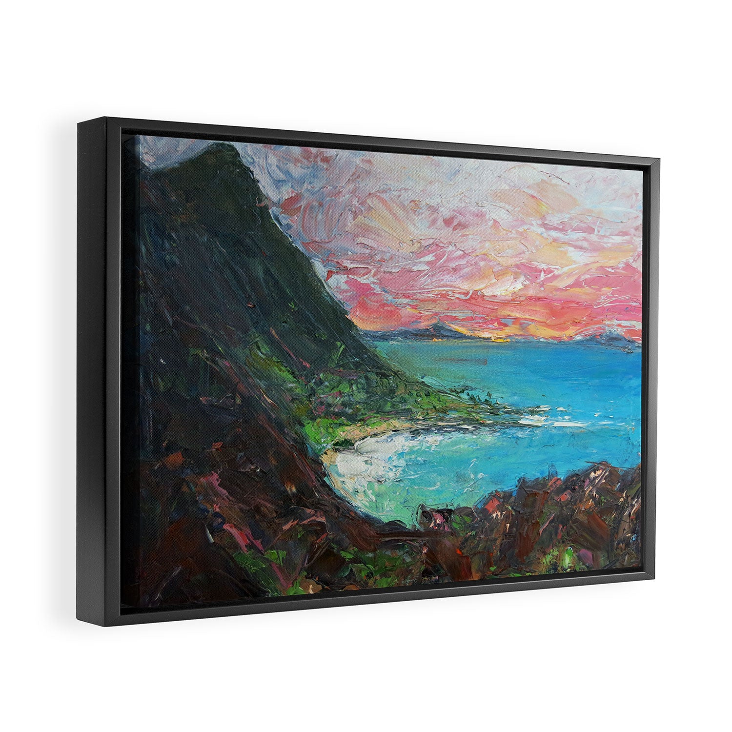 The Pitons, St. Lucia Framed Canvas Print Gallery Image 2