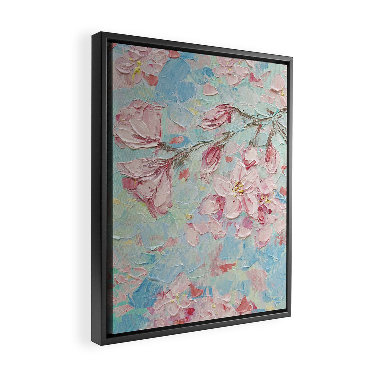 Yoshino Cherry Blossoms No. 2 Framed Canvas Print Gallery Image 2