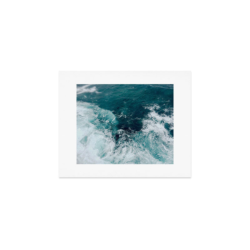 Ocean Waves (Teal) Art Print Gallery Image 1