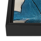 Feline Blue Framed Canvas Print Gallery Image 3