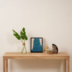 Feline Blue Framed Canvas Print Gallery Image 4