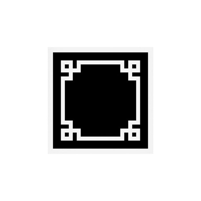 Black and White Greek Key Border Art Print Gallery Image 1