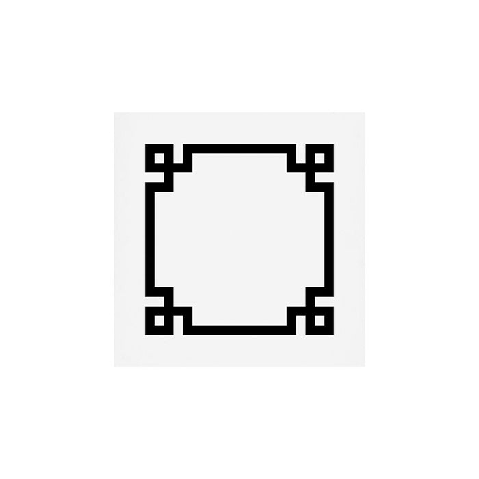 Black Greek Key Border Art Print Gallery Image 1