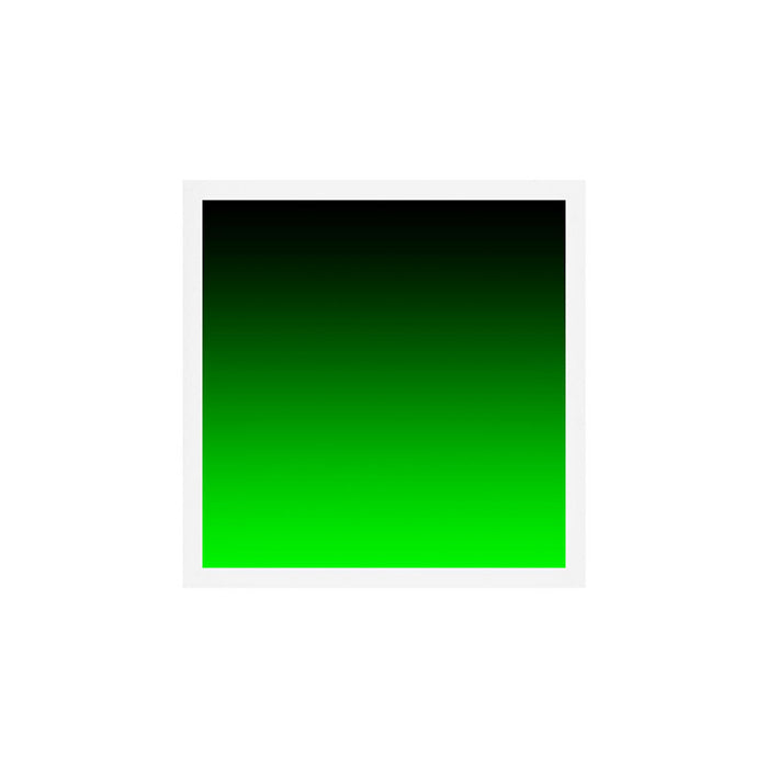 Black Lime Green Neon Nights Ombre Art Print Gallery Image 1