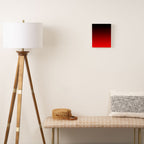 Black Red Neon Nights Ombre Canvas Print Gallery Image 2