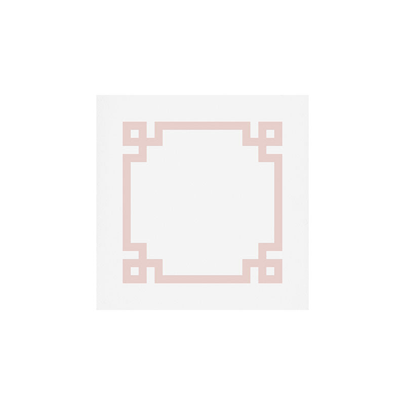 Blush Greek Key Border Art Print Gallery Image 1