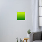 Bright Chartreuse Green Ombre Art Print Gallery Image 3