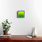 Bright Chartreuse Green Ombre Framed Art Print Gallery Image 2