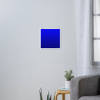 Bright Cobalt and Dark Blue Ombre Art Print Gallery Image 3